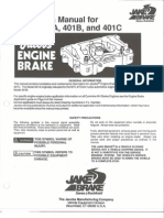 Installation Manual For Model 401A 401B 401C