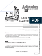 El sujeto de las ciencias de la educación en fracia