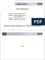 Lecture Contents: Prof. Dr. Siegfried Schmauder IMWF, Universität Stuttgart