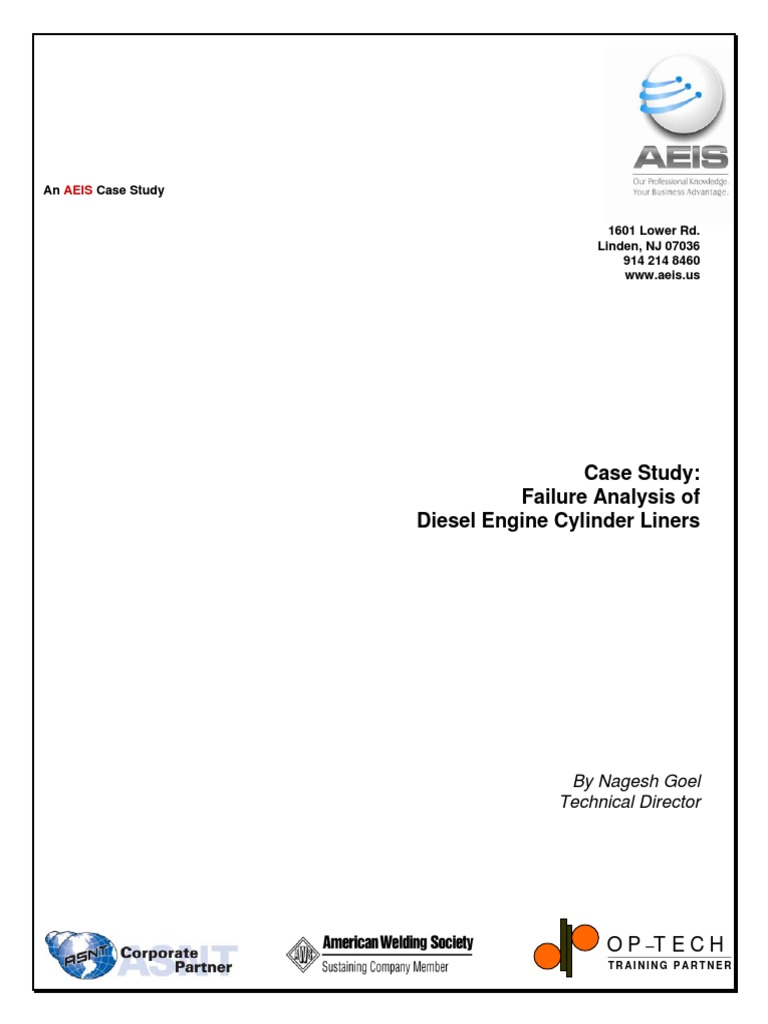 1 - 7failure Analysis of Diesel Engine Cylinder Liners | PDF