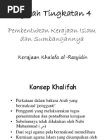 Sejarah Tingkatan 4 Kerajaan Khulafa Al-Rasyidin