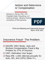 Fraud Detection and Deterrence in Workers' Compensation