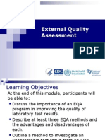 EQA - Improving Lab Quality Through External Assessment