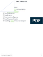 syllabus  Forestry (Total Marks -100)