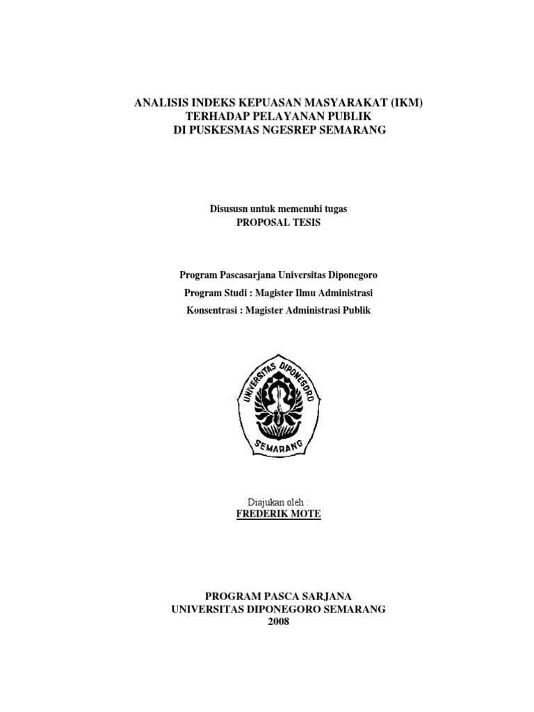 Skripsi Administrasi Publik Ide Judul Skripsi Universitas