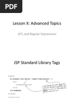 Lesson X: Advanced Topics: JSTL and Regular Expressions