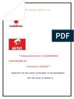 Project Report: Comparative Study of MARKETING Strategies of Vodafone & AIRTEL