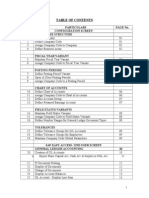 SAP Easy Access Table of Contents