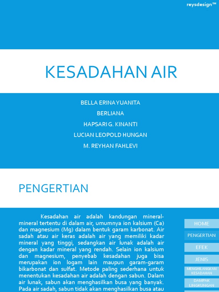 Kesadahan Air | PDF