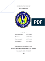 Genetic Practicum Report Multiple Alleles