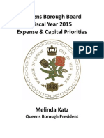 FY15 Queen Borough Board Preliminary Budget Priorities Book
