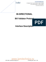 Bi-Directional CashCode Bill Validator Protocol