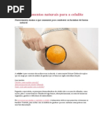 Dois Tratamentos Naturais Para a Celulite