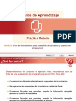 Práctica Guiada: Uso de Formularios para Creación de Pruebas y Pautas de Evaluación