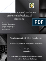 The Significance of Audience Presence in Basketball Shooting