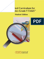 Accelerated Curriculum For Mathematics Grade 5 TAKS: Student Edition