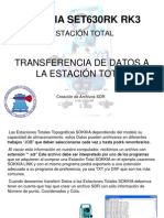 TRANSFERENCIA DE DATOS A LA ESTACIÓN TOTAL