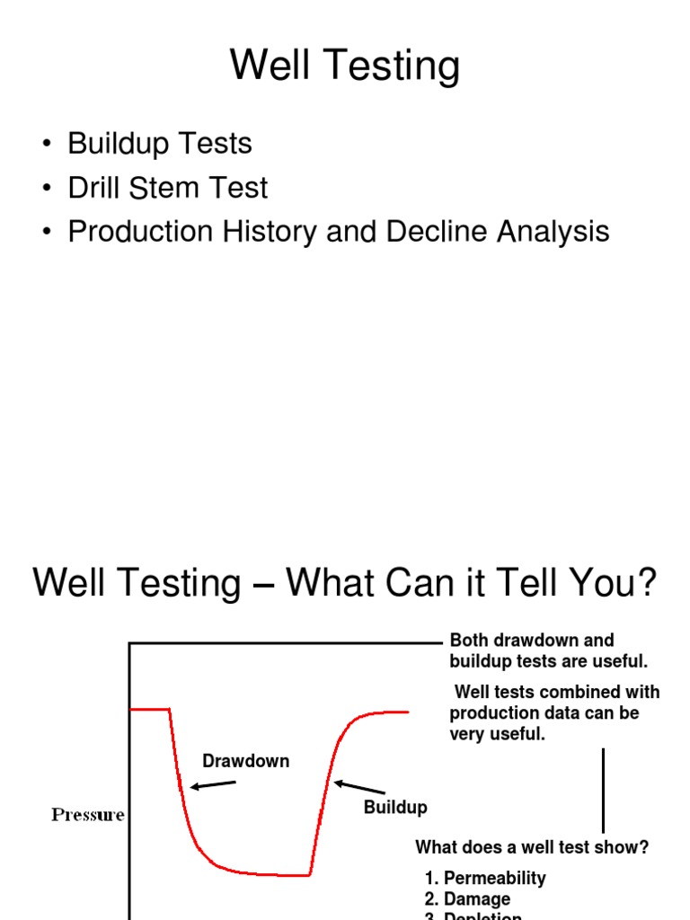 Well Testing Techniques & Analysis | PDF