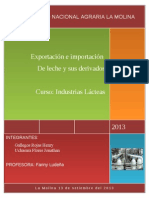 Exportacion de Leche en El Peru - EXPORTACIONES
