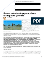 Future Seven Rules To Stop Your Phone Taking Over Your Life