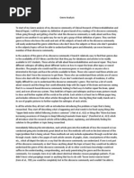 english genre analysis final draft