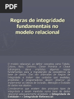 Regras de Integridade