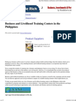 Business and Livelihood Training Centers in The Philippines