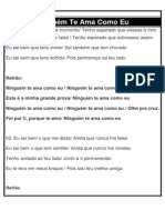 Ninguém Te Ama Como Eu - Canção de Amor e Fé