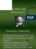 Karl Marx and Materialism