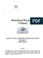 Fabrika Sećera Zrenjanin - Marketing Brochure - ENG