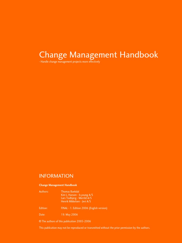 Change Management | PDF
