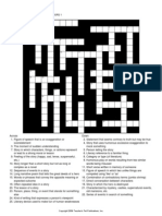 Literary Terms Crossword Puzzle 1 2014