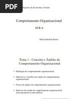 Comportamento Organizacional Resumo