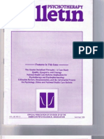 Psychotherapy Bulletin 28 (2) Summer 1993