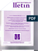 Psychotherapy Bulletin 28 (3) Fall 1993