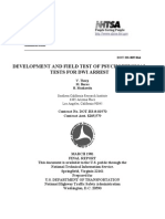 Development and Field Test of Psychophysical Tests For Dwi Arrest