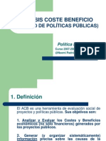 ANÁLISIS COSTE BENEFICIO - Teoría