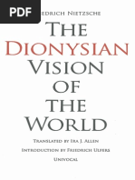 Nietzsche, Friedrich - Dionysian Vision of the World (Univocal, 2013)
