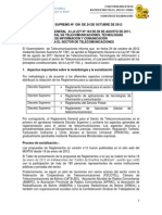 DS N°1391 - Reglamento Ley Telecomunicaciones - Resumen PDF