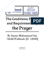 Conditions,Pillars and Requirements of the Prayer - Imam Muhammad Bin 'Abdil-Wahhaab