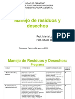 Presentacion de Manejo de Residuos y Desechos