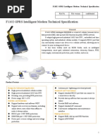 F1102 GPRS Intelligent Modem Technical Specification