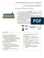 f3425 Wcdma&Hsdpa&Hsupa&Hspa+ Router Specification