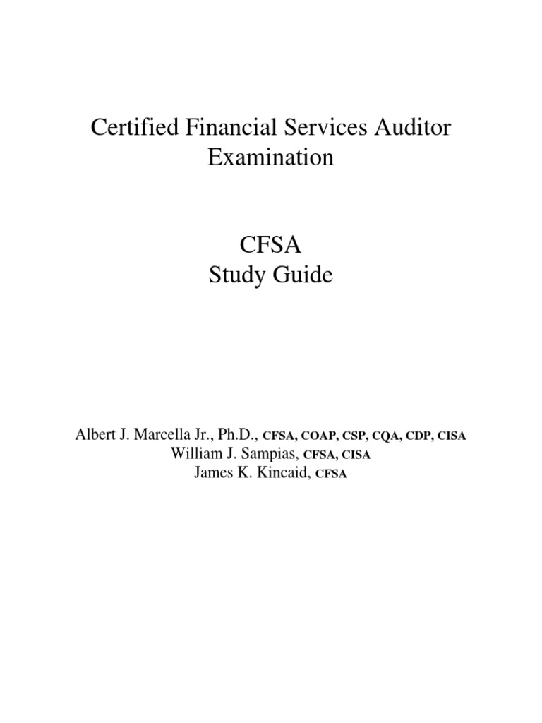 IIA Certified Financial Services Auditor Test CFSA Exam QA PDF&Simulator 