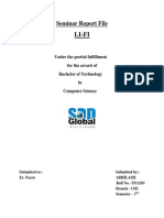 Li-Fi: Seminar Report File