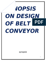 Project Report On Design of Belt Conveyor