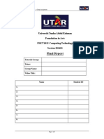 FHCT1012 Computing Technology Assignment Final Report 201401