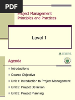 Project management principles and practice