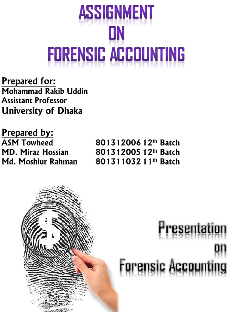 essay on forensic accounting