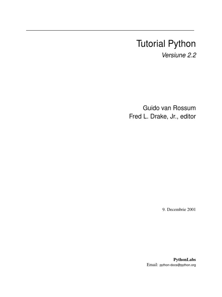 Curs de Programare Python in Limba Romana | PDF